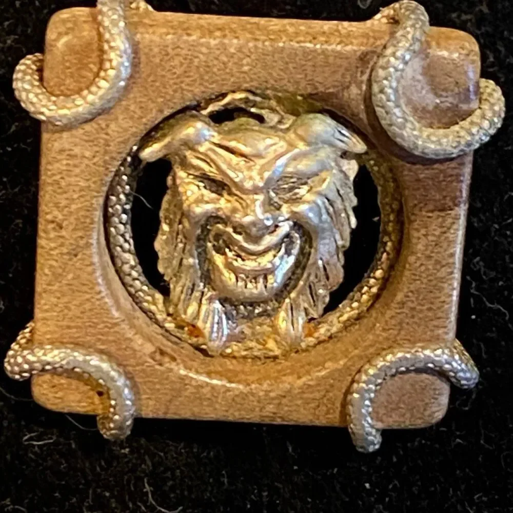 SWANK Devil Gargoyle Cufflinks Vintage
